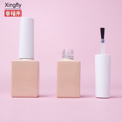 Bouteille de vernis à ongles de 10 ml Emballage Bouteille en verre blanc noir pour ongles