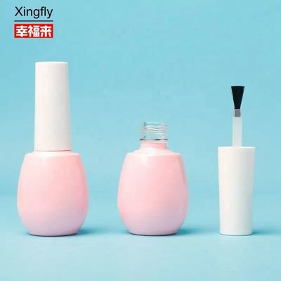 15 ml bouteilles vides de vernis à ongles bouteille en verre cosmétique sur mesure avec pinceau