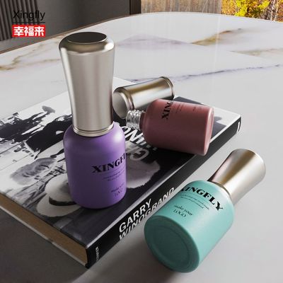Bouteille de vernis à ongles de 10 ml, vide, emballage au gel sur mesure, bouteille en verre de vernis à ongles