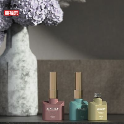 Bouteille de vernis à ongles de 12 ml Bouteille vide de vernis à ongles UV Gel Vernis à ongles avec pinceau