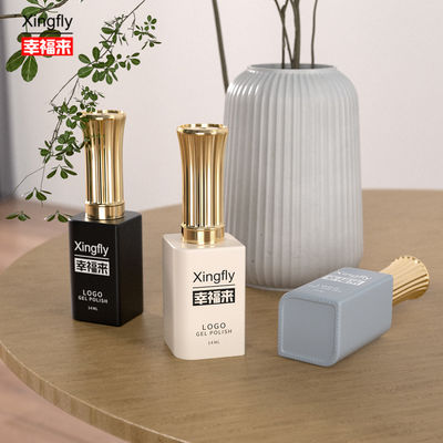 Bon prix Bouteille carrée de vernis à ongles en gel de 13 ml Emballage cosmétique UV Vernis à ongles en verre en ligne