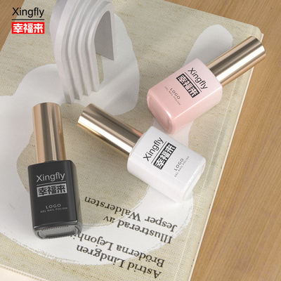 16 ml de vernis à ongles en gel, bouteille carrée, base, manteau, manteau haut, bouteille vernis à ongles en caoutchouc