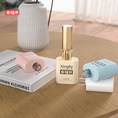 Bouteille de vernis à ongles personnalisé de 12 ml Emballage cosmétique vide Bouteille en verre de vernis à ongles au gel