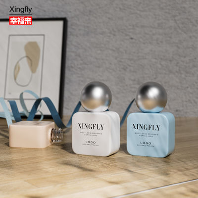 Récipient à ongles en gel carré de 11 ml vernis à ongles en gel personnalisé Bouteille en verre vide pour vernis à ongles