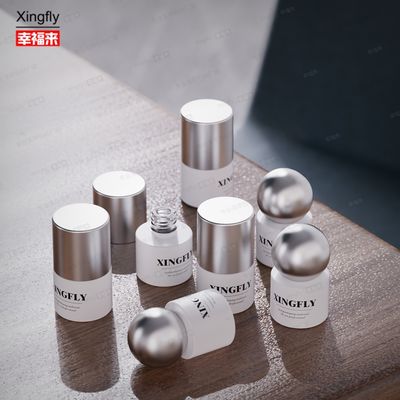 Bouteille de vernis à ongles de 5 ml Gel UV rond Emballage cosmétique Bouteille en verre de vernis à ongles