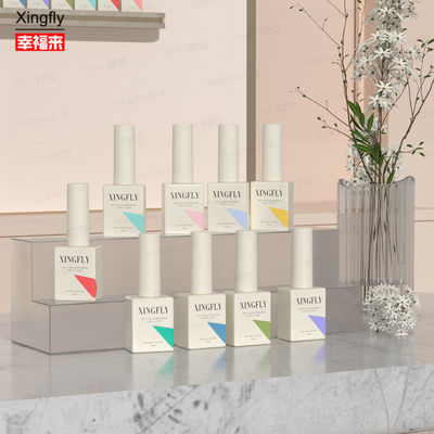 12 ml de vernis à ongles à gel carré, vernis à ongles UV, bouteille en verre avec bouchon de pinceau