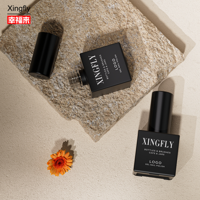Bon prix 23 ml de vernis à ongles carré couleur personnalisée Gel UV Vial de verre vide Bouteille en verre teinté en ligne